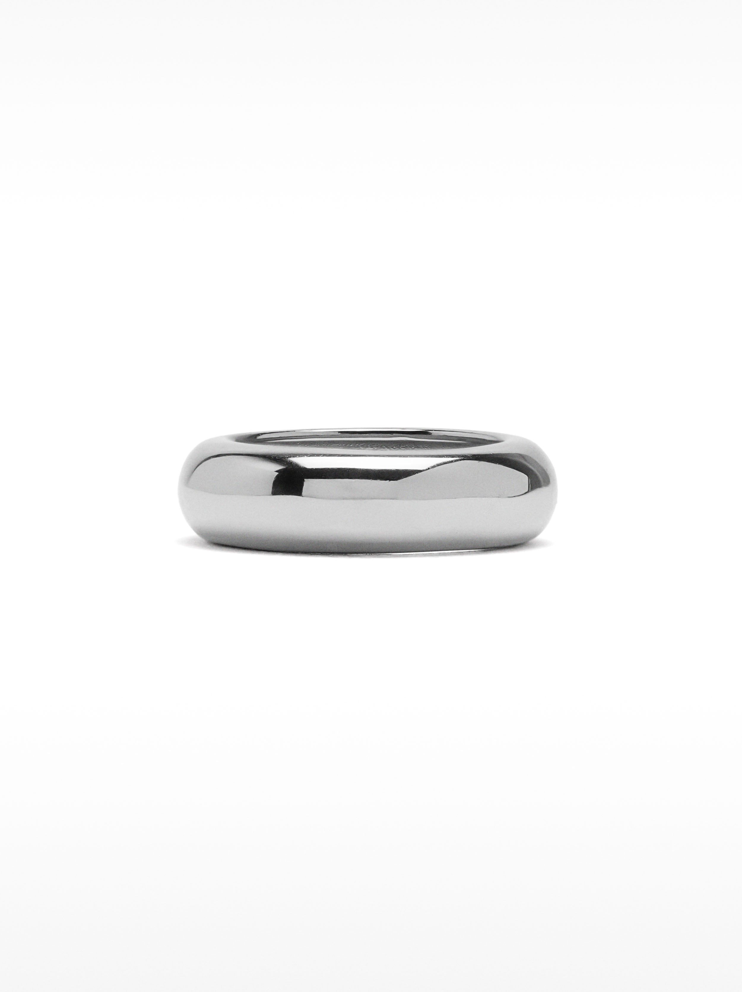Anillo Redondeado Para Meñique - Plata De Ley 925