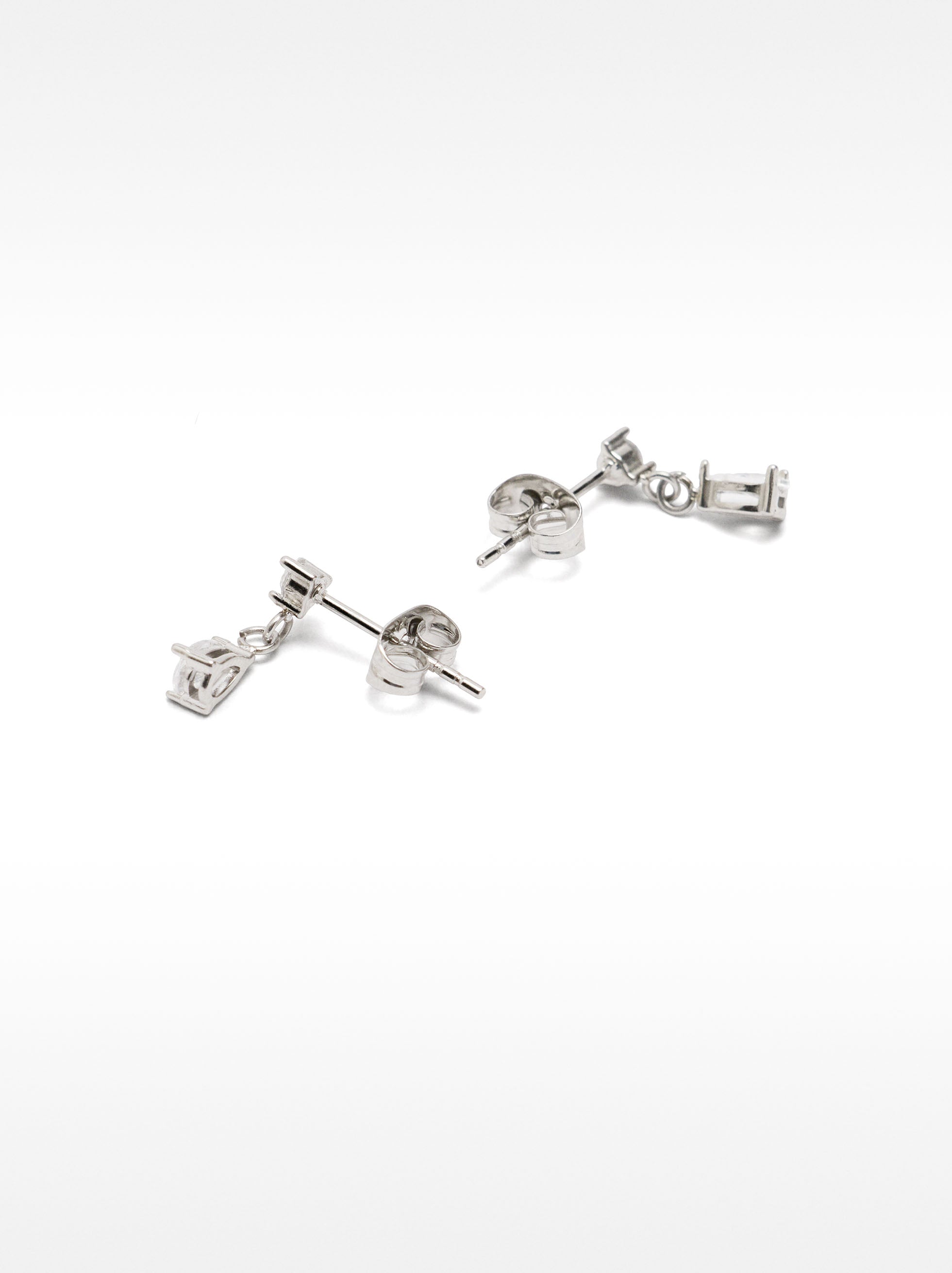 Pendientes Con Cristales - Acero Inoxidable