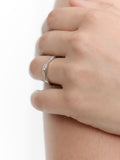 Anillo De Onda Con Circonitas – Plata De Ley 925