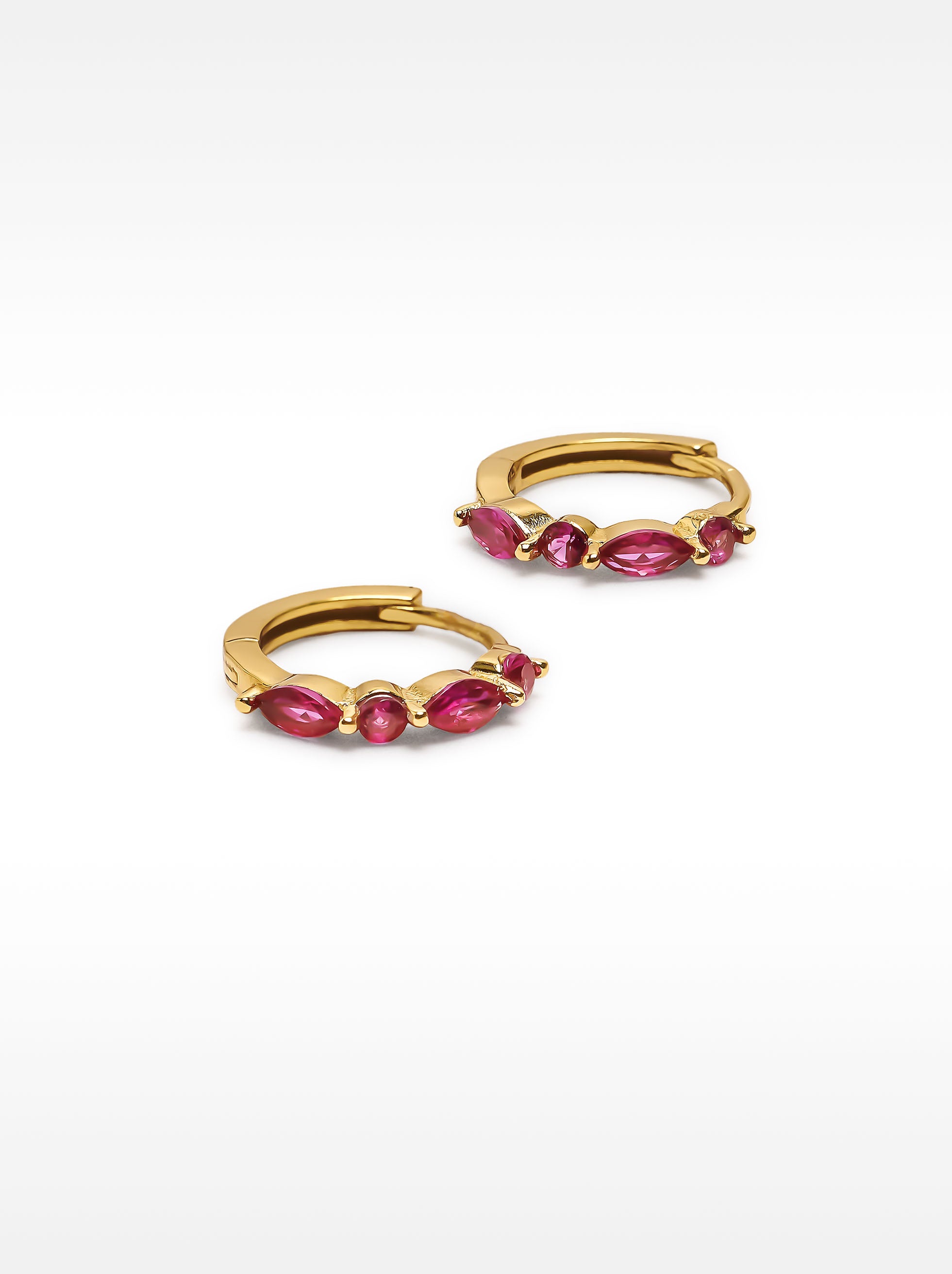 Aros Con Circonitas - Plata De Ley 925