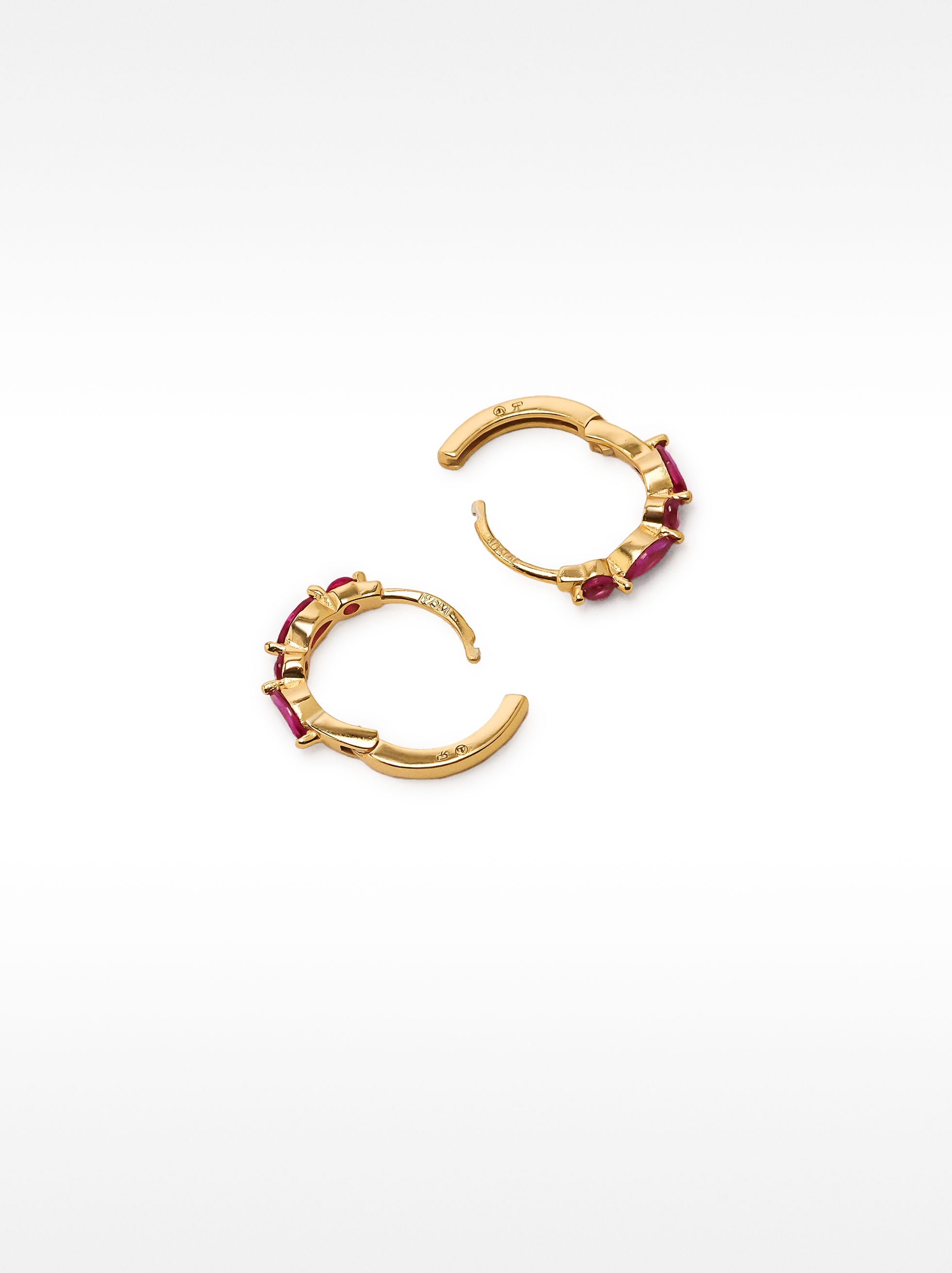 Aros Con Circonitas - Plata De Ley 925