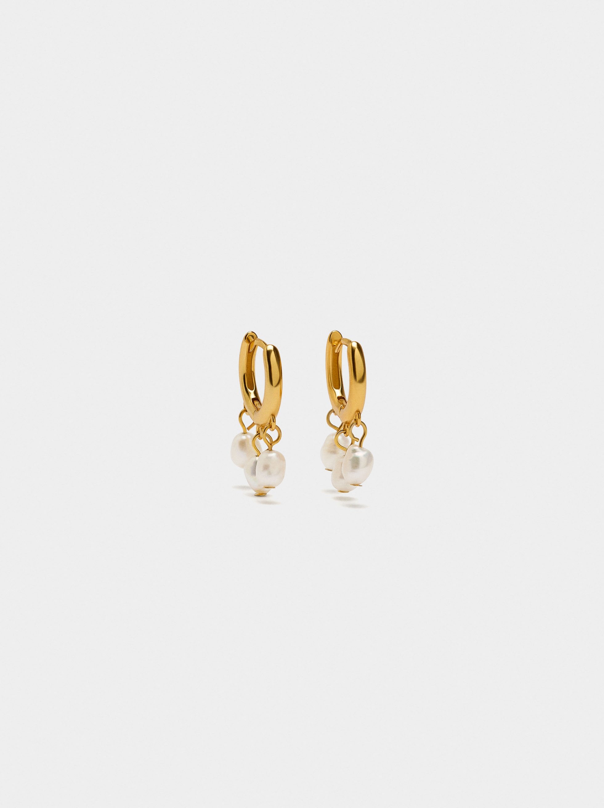 Aros Con Perlas - Plata De Ley 925