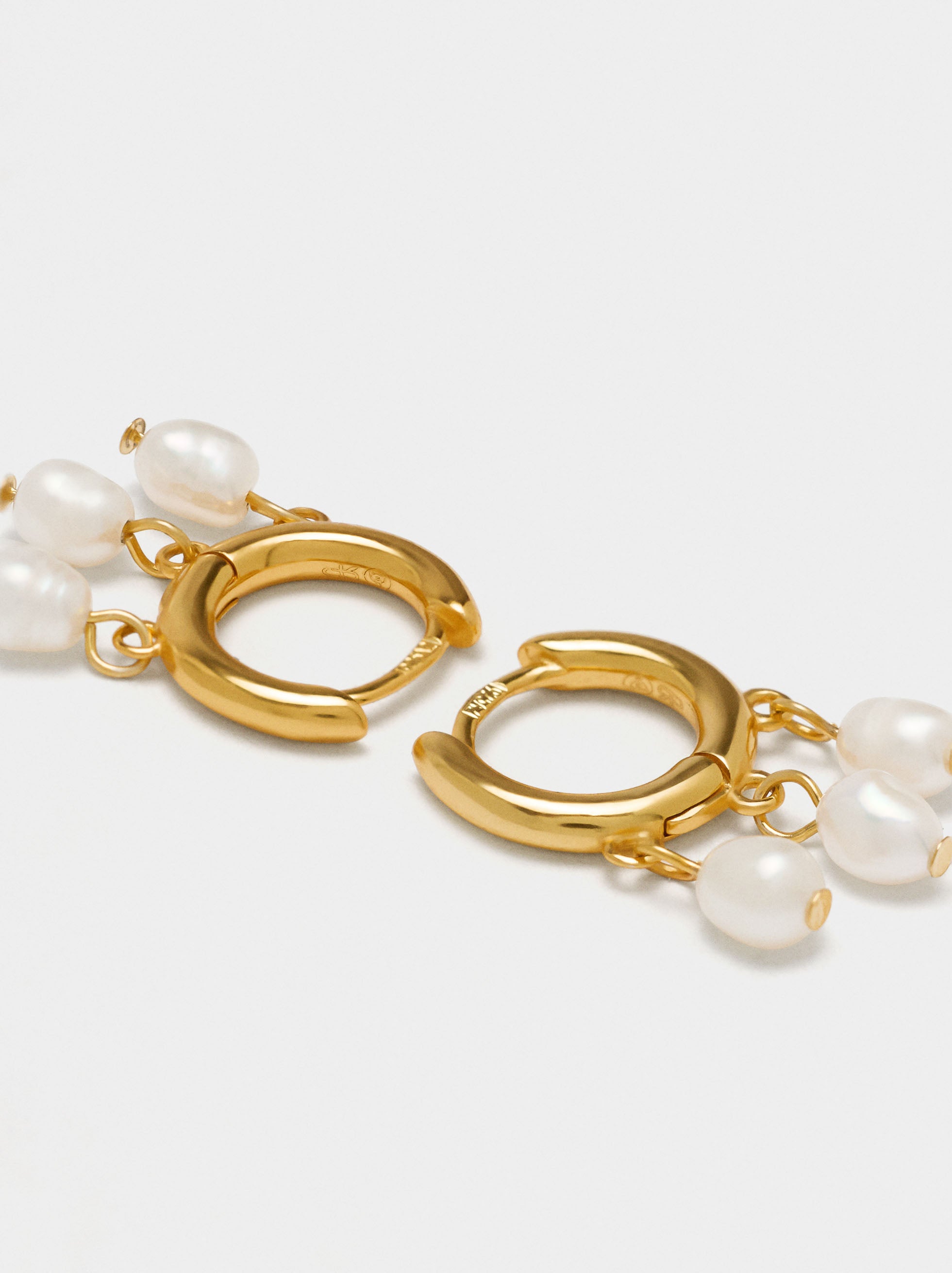 Aros Con Perlas - Plata De Ley 925