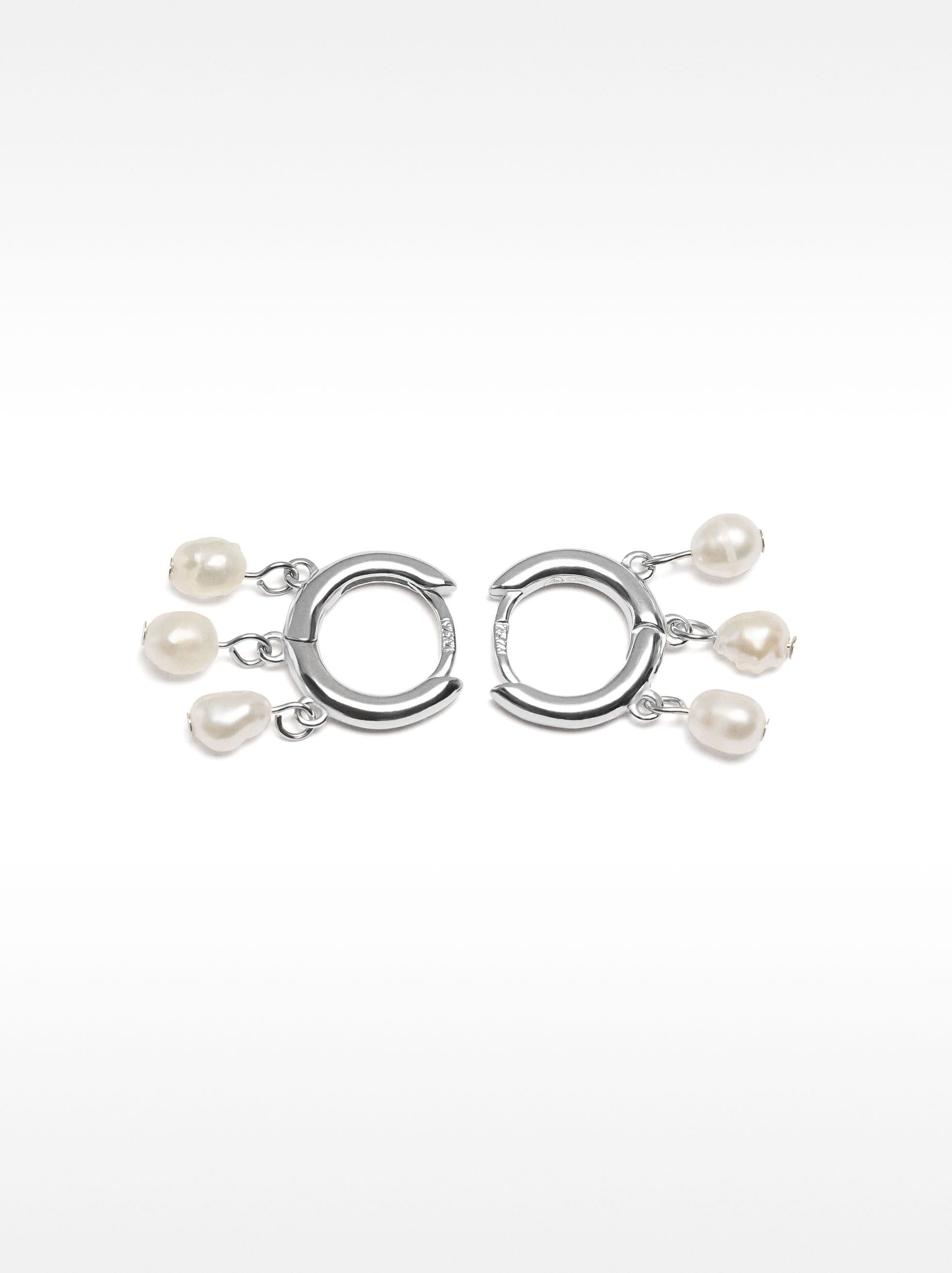 Aros Con Perlas - Plata De Ley 925