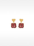 Pendientes Corazones - Plata De Ley 925