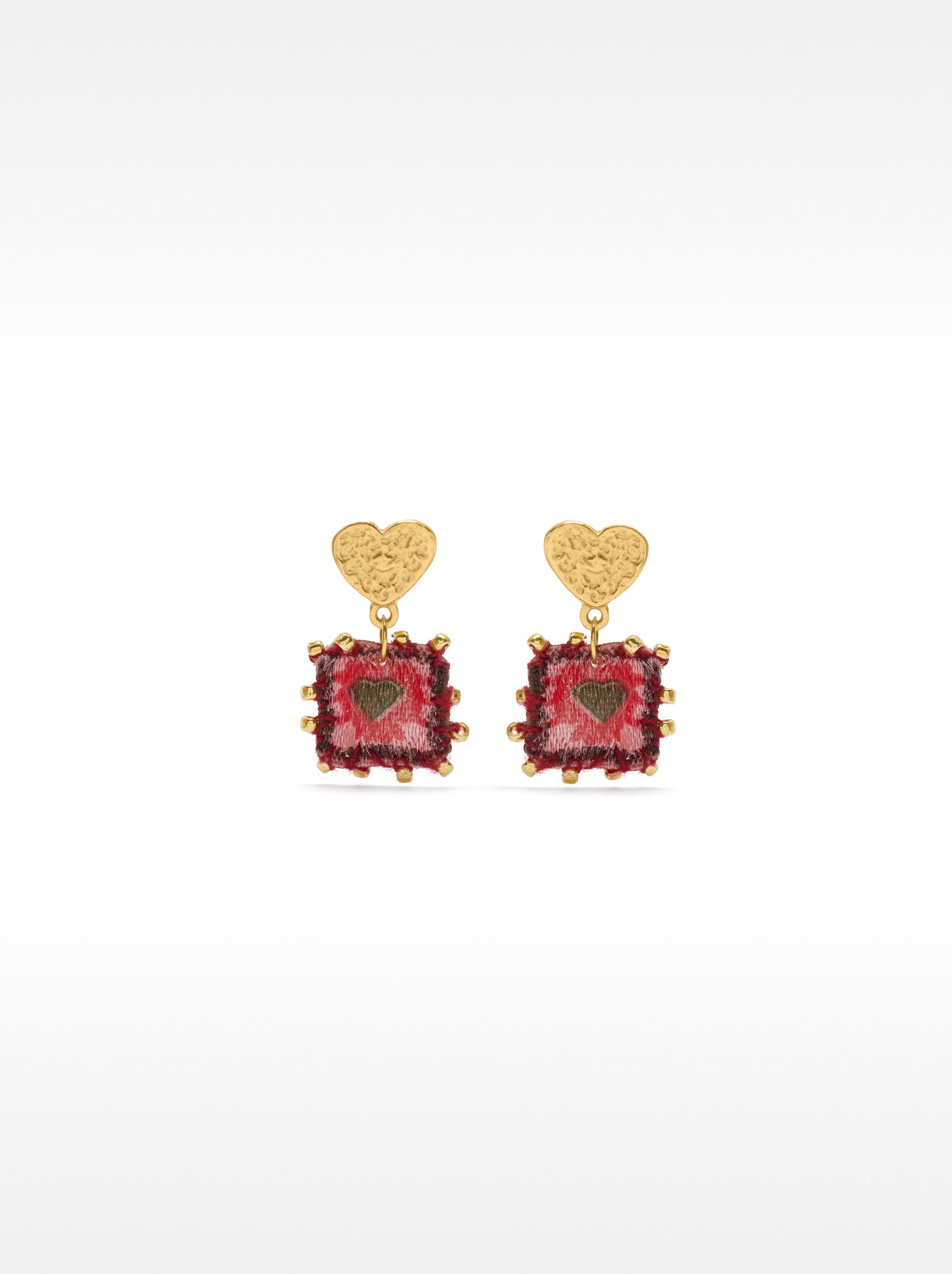 Pendientes Corazones - Plata De Ley 925