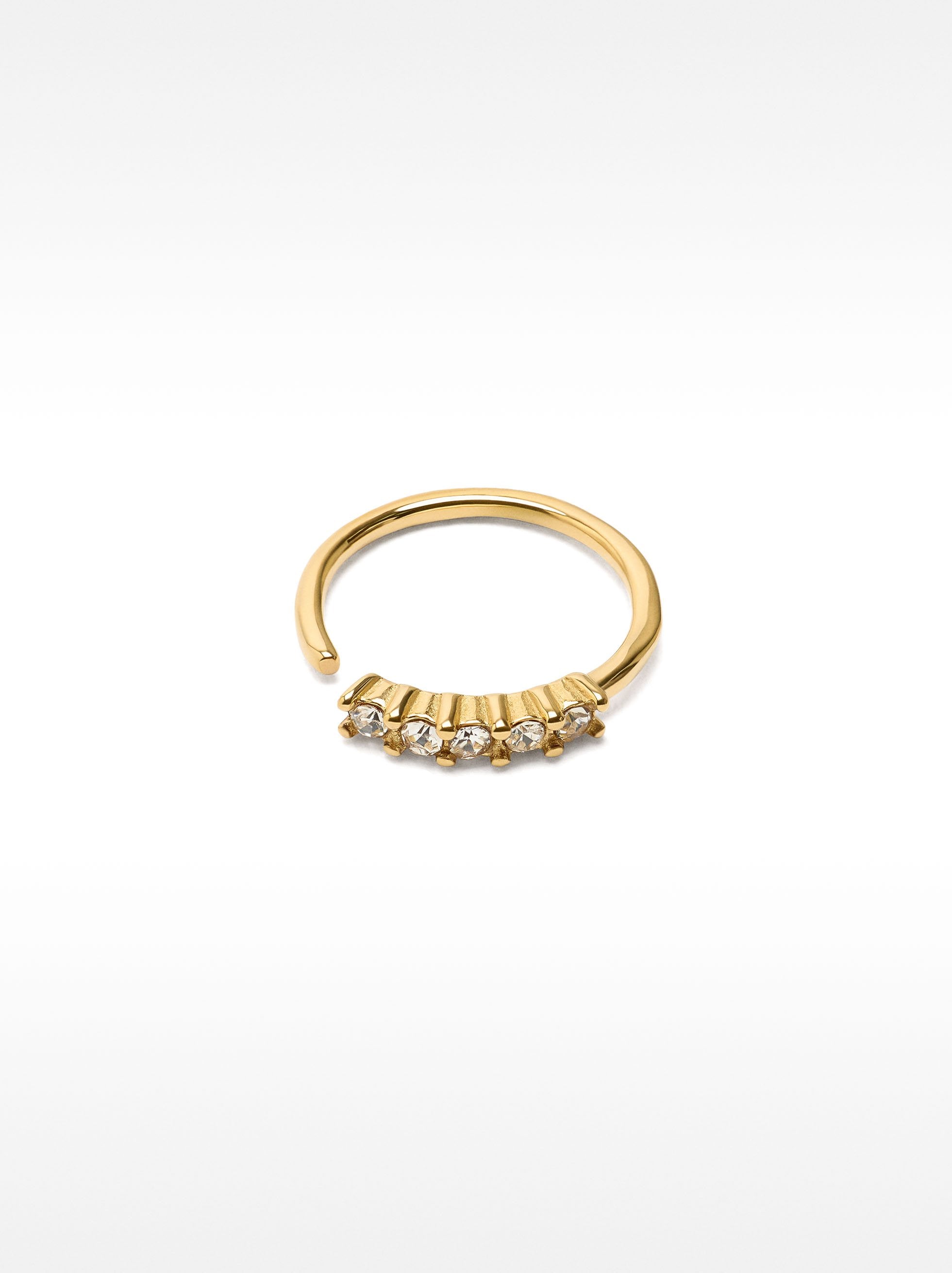 Piercing De Nariz Con Cristales – Acero Inoxidable