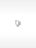 Piercing De Oreja Con Flor Y Cristales – Acero Inoxidable