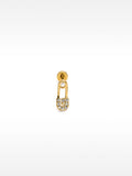 Piercing Imperdible Con Cristales - Acero Inoxidable