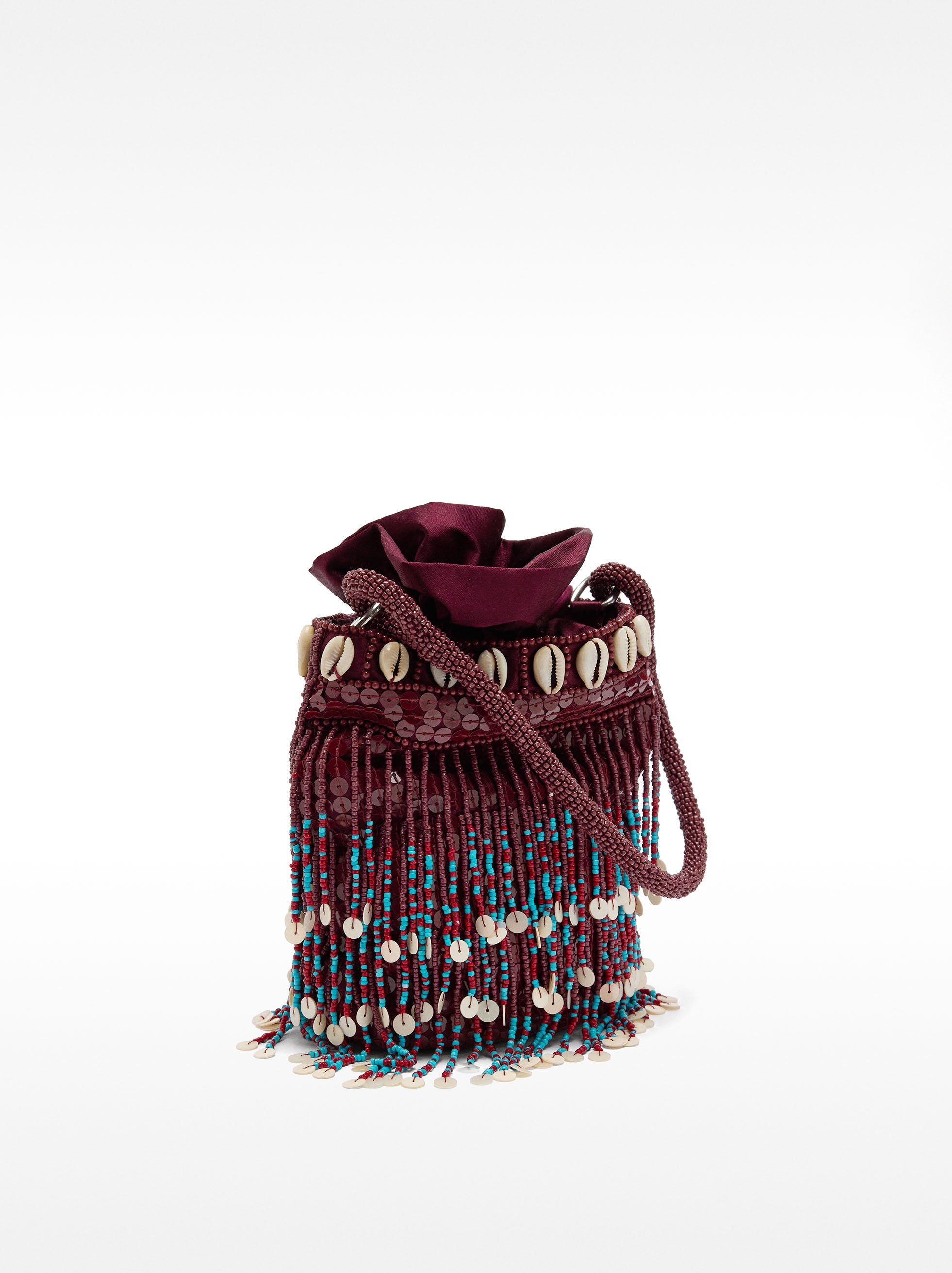 Bolso De Fiesta De Abalorios Con Conchas