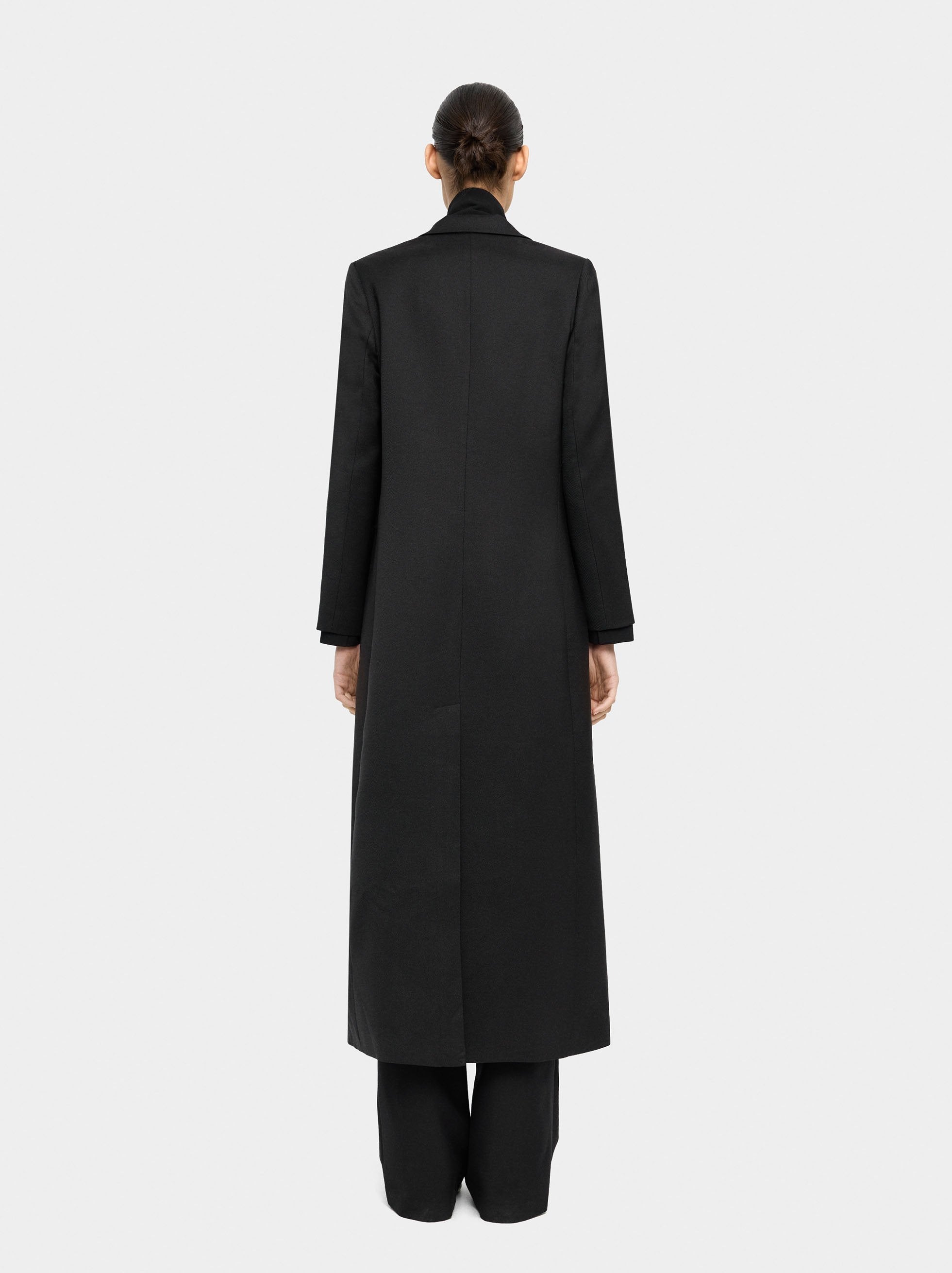 Blazer Largo Con Hombreras