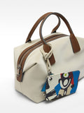 Bolso Tote Textura Suave Con Colgante M