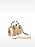 Bolso Tote Textura Suave Con Colgante