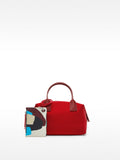 Bolso Tote  Textura Suave Con Colgante