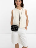 Bolso Bandolera Con Detalles Metálicos