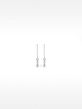 Pendientes Barra Con Cristales - Acero Inoxidable