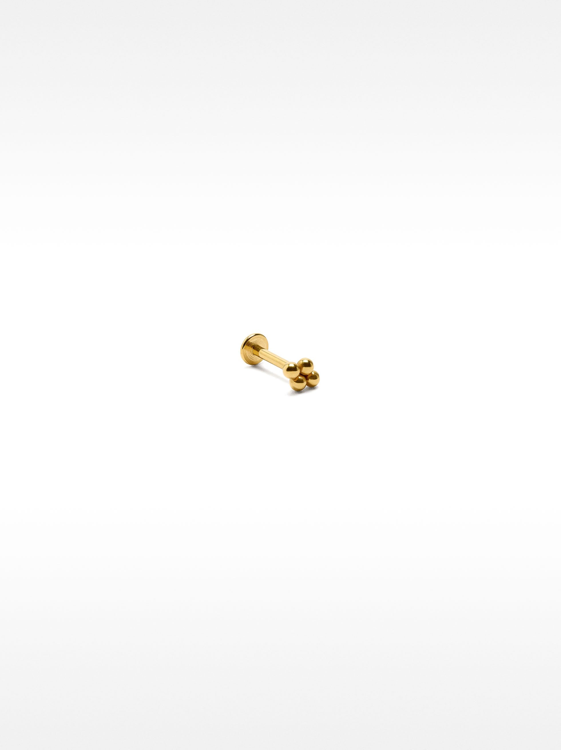 Piercing De Oreja Con Esferas – Acero Inoxidable