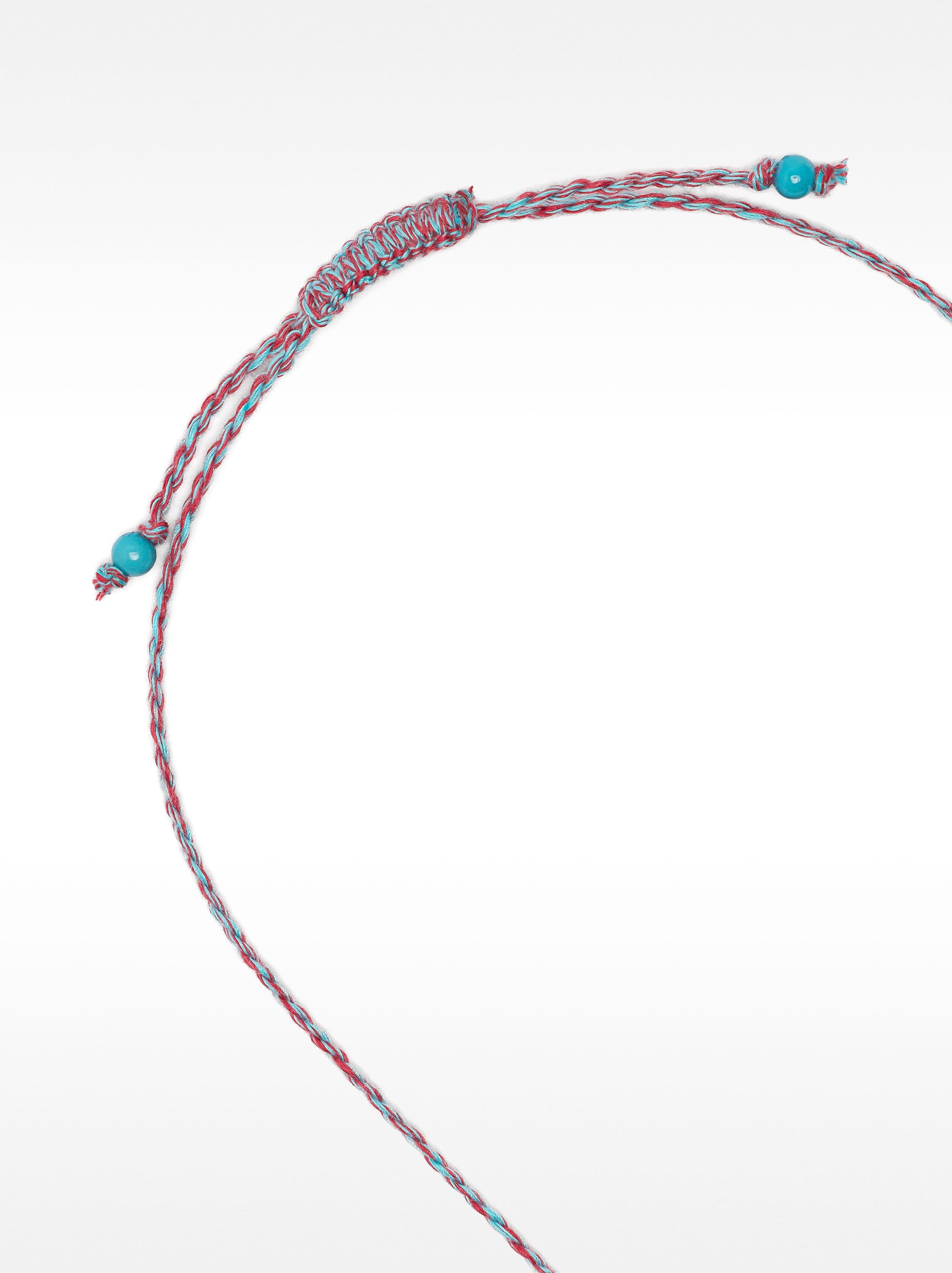 Collar Largo Corazón De Abalorios