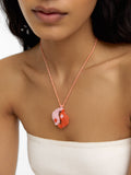 Collar Largo Yin Y Yang De Abalorios