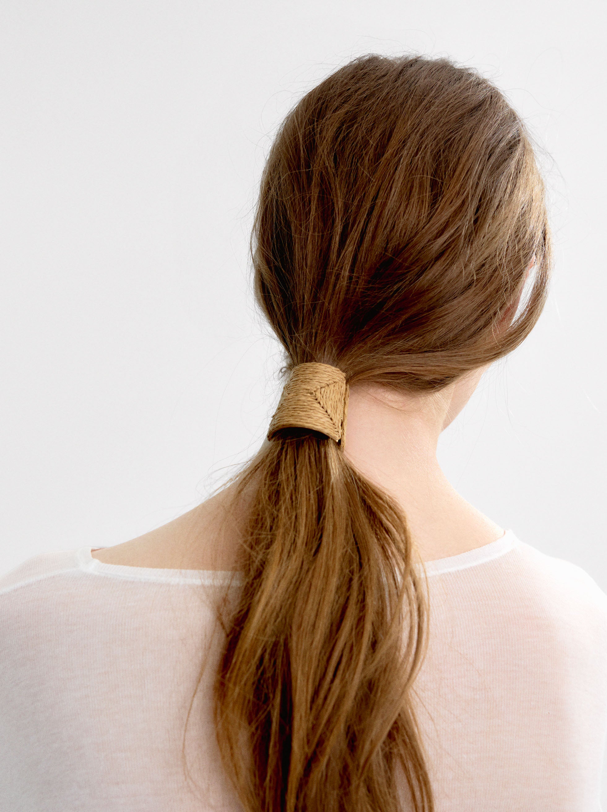 Elástico Para El Cabello Adorno De Rafia