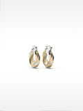 Aros Trenzados Bicolor - Acero Inoxidable
