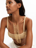 Collar Con Flecos Perlas De Agua Dulce