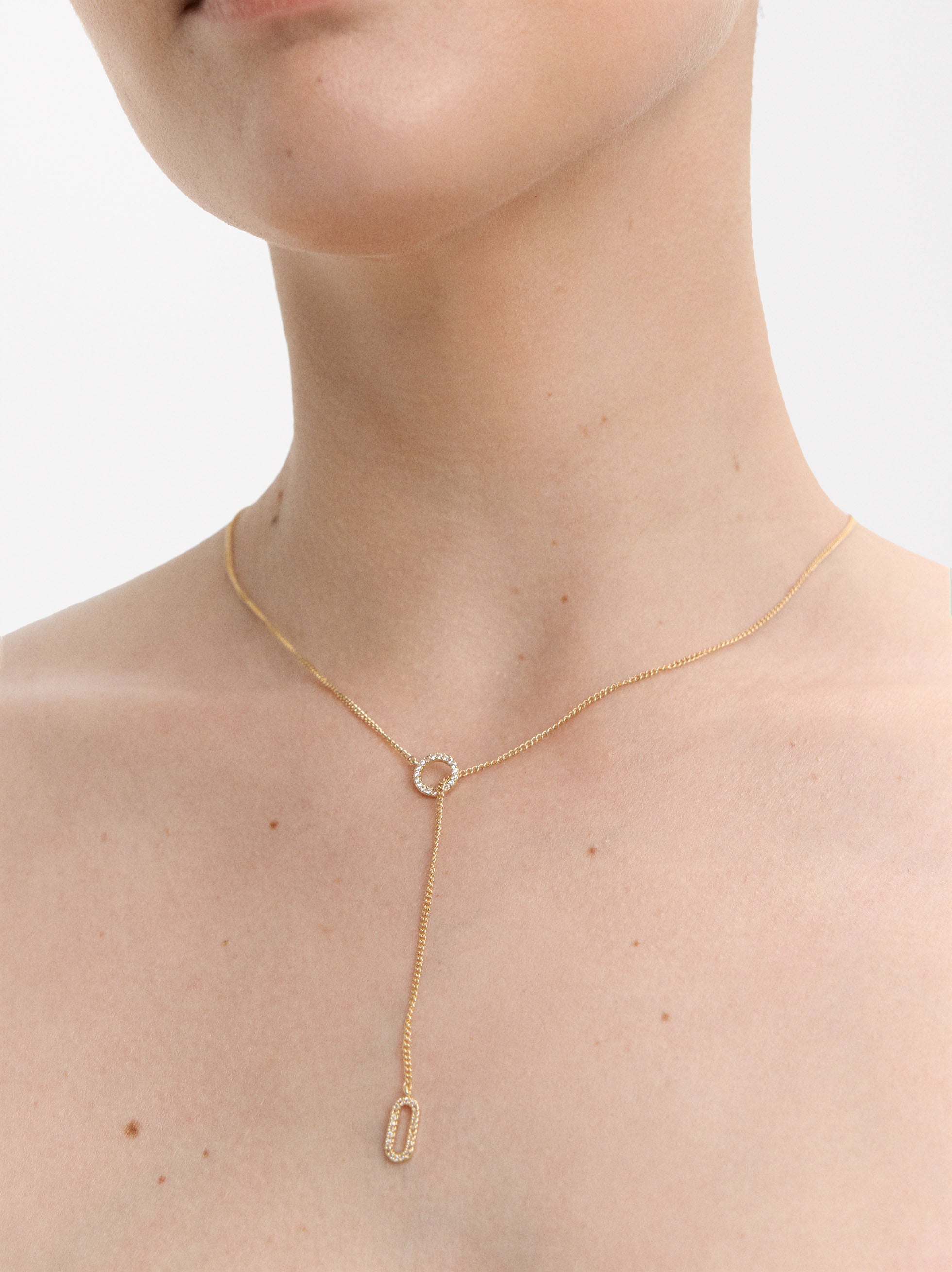 Collar Corto Con Circonitas