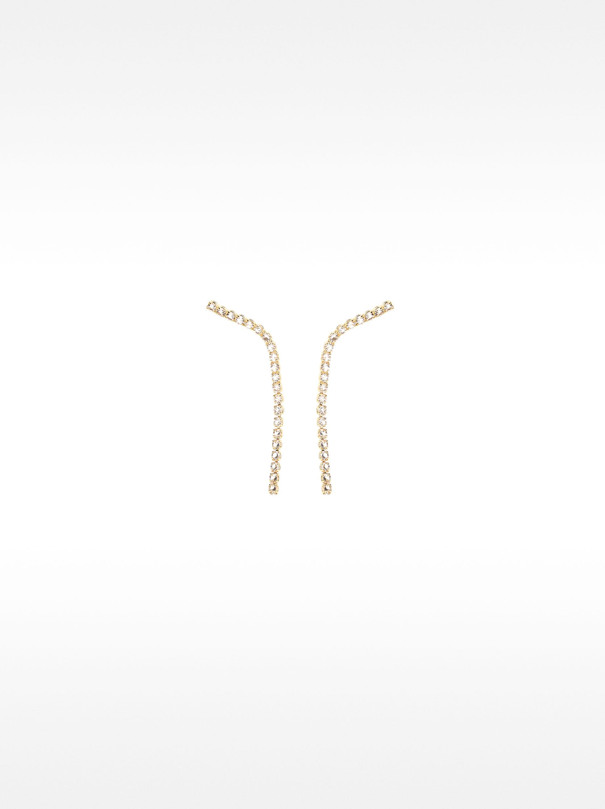 Pendientes Con Barra Curva Y Circonitas