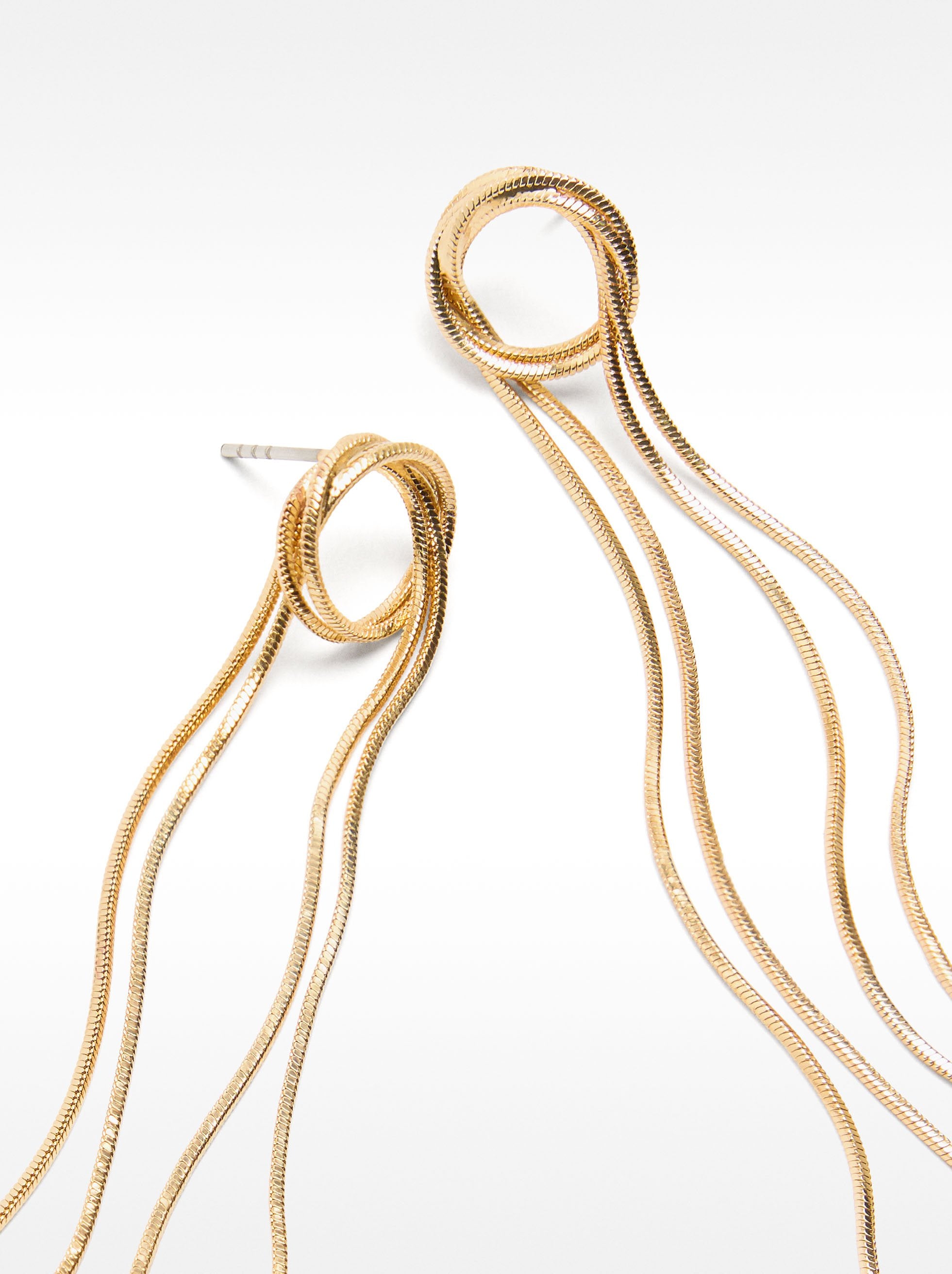Pendientes Largos Entrelazados