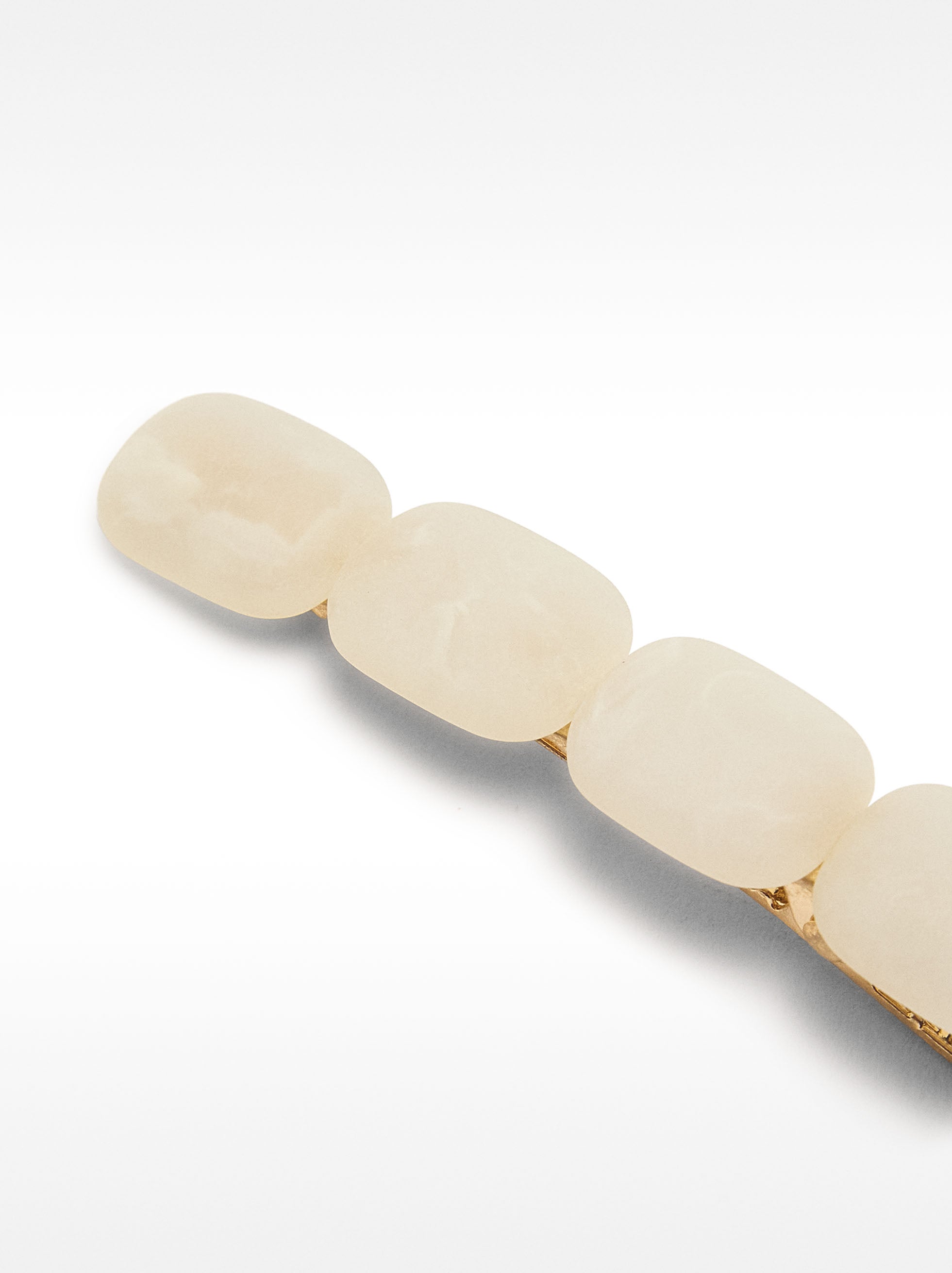 Horquilla Con Resina Efecto Piedra