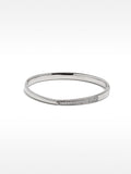 Pulsera Rígida Con Cristales - Acero Inoxidable