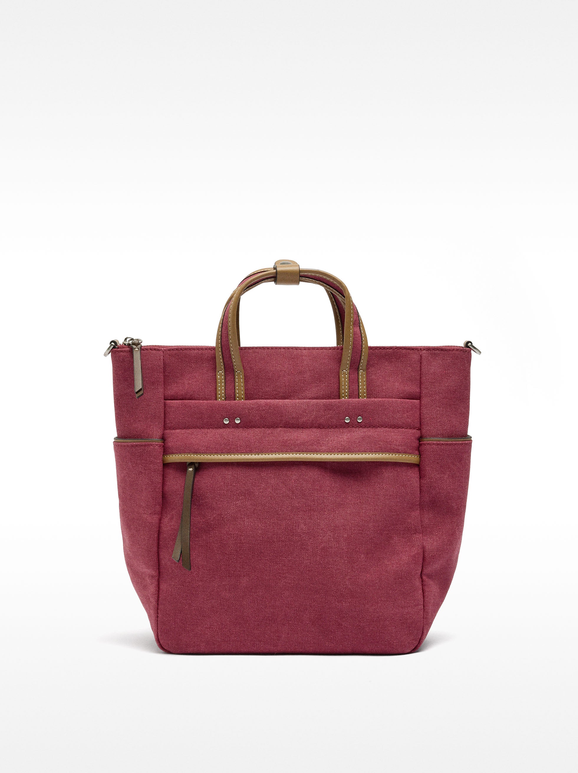 Mochila De Tejido Con Bandolera