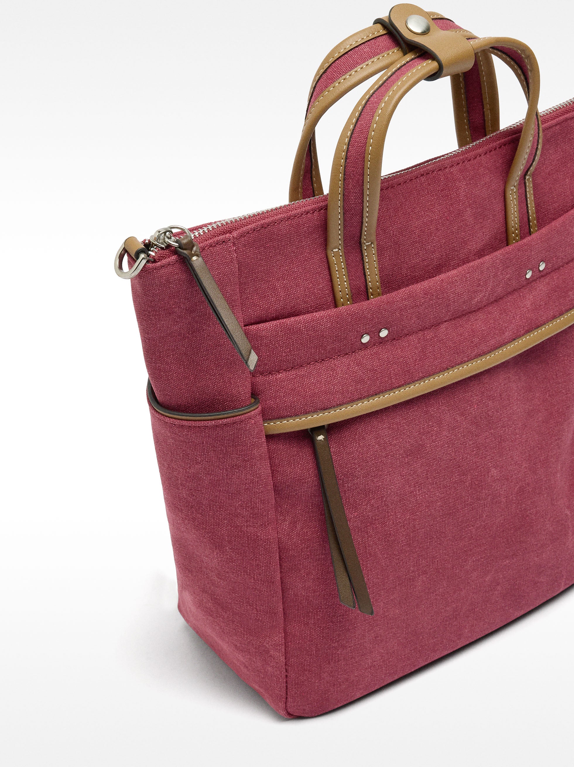 Mochila De Tejido Con Bandolera