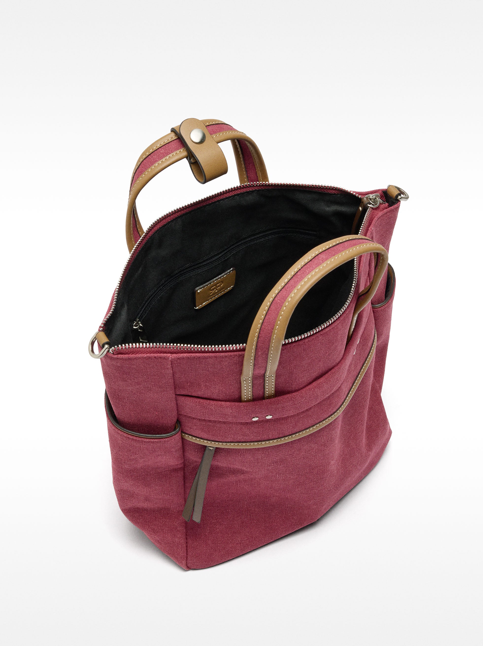 Mochila De Tejido Con Bandolera