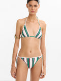 Top De Bikini De Rayas