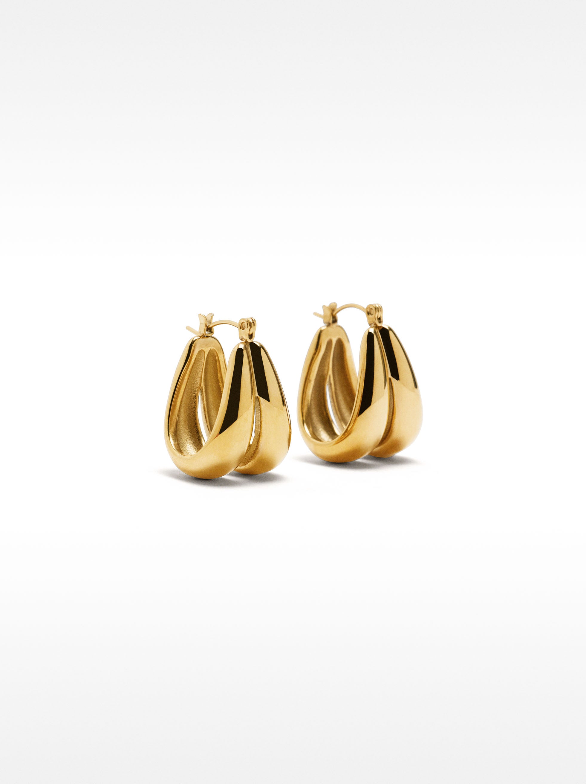 Aros Con Efecto Doble - Acero Inoxidable