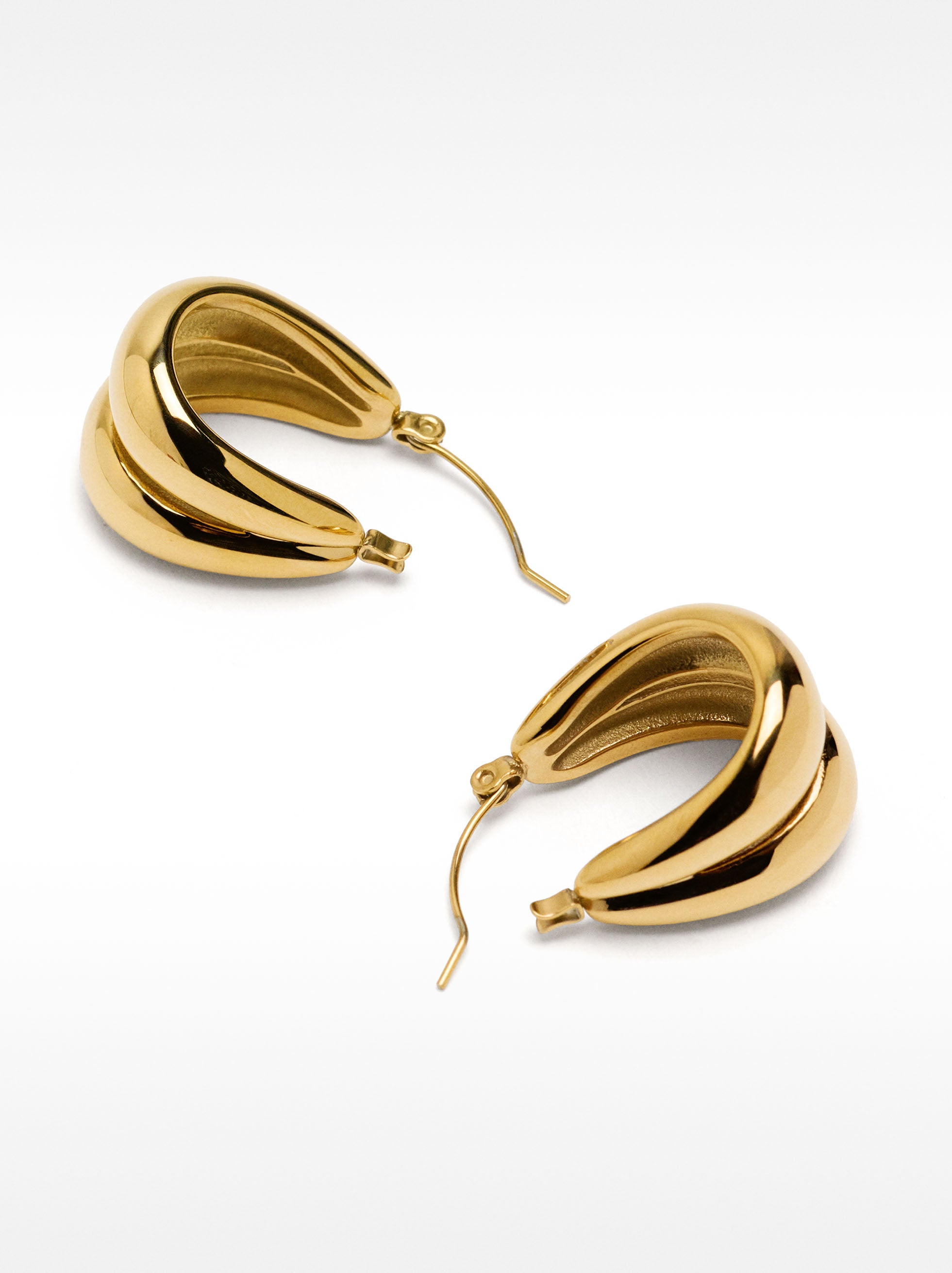 Aros Con Efecto Doble - Acero Inoxidable