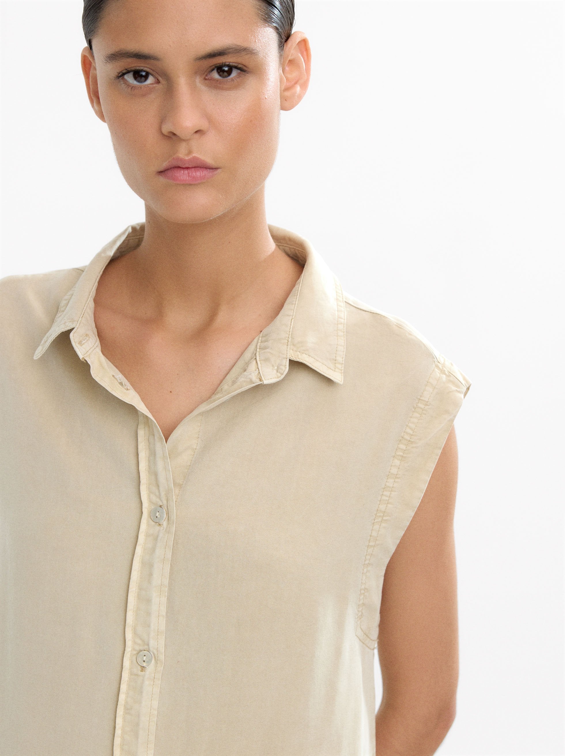 Camisa Sin Mangas 100% Lyocell