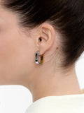 Aros Alargados Bicolor - Acero Inoxidable