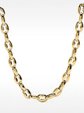 Collar Corto De Eslabones Bicolor - Acero Inoxidable
