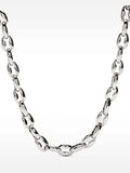 Collar Corto De Eslabones Bicolor - Acero Inoxidable