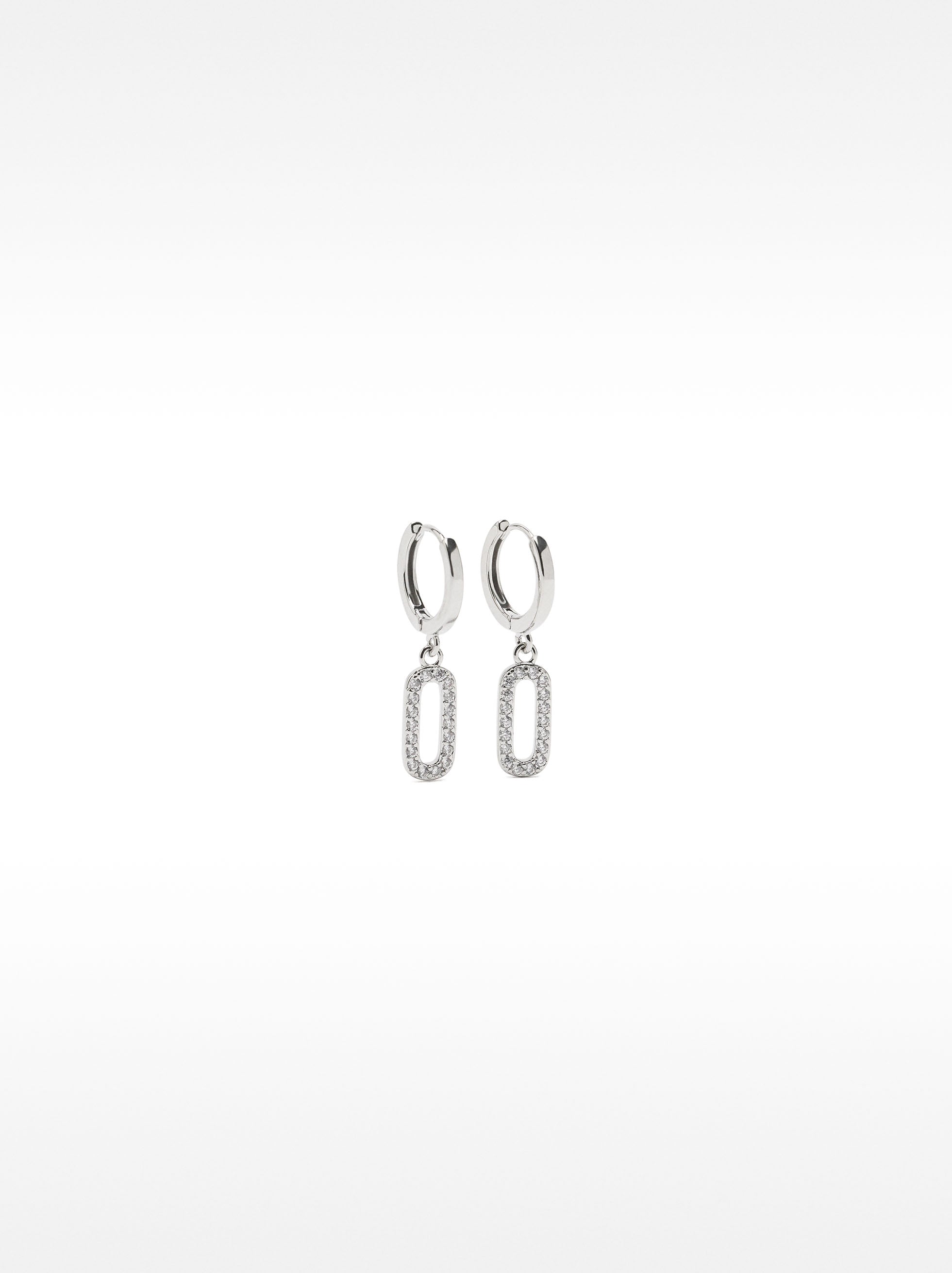Aros Colgantes Con Circonitas