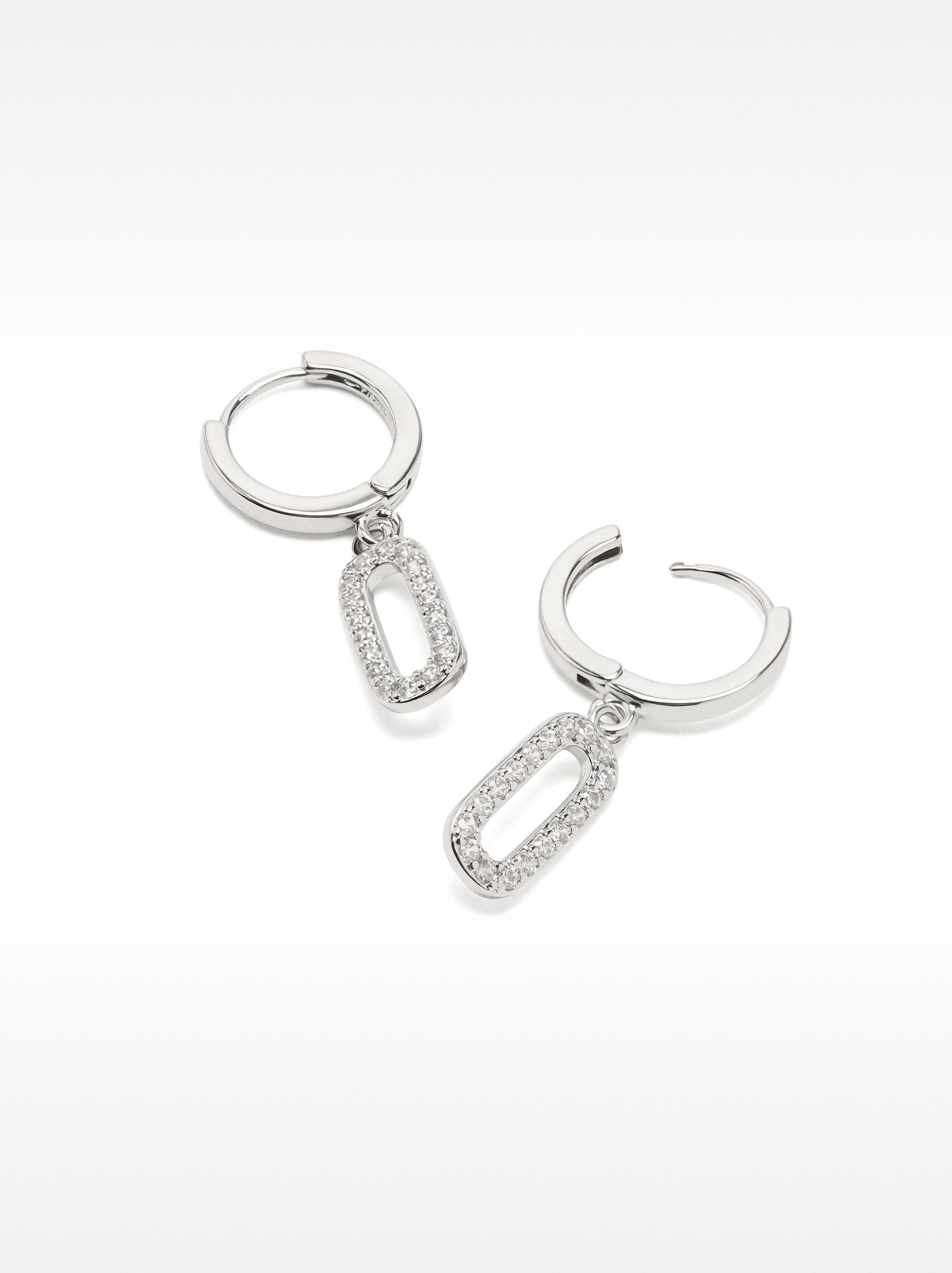 Aros Colgantes Con Circonitas