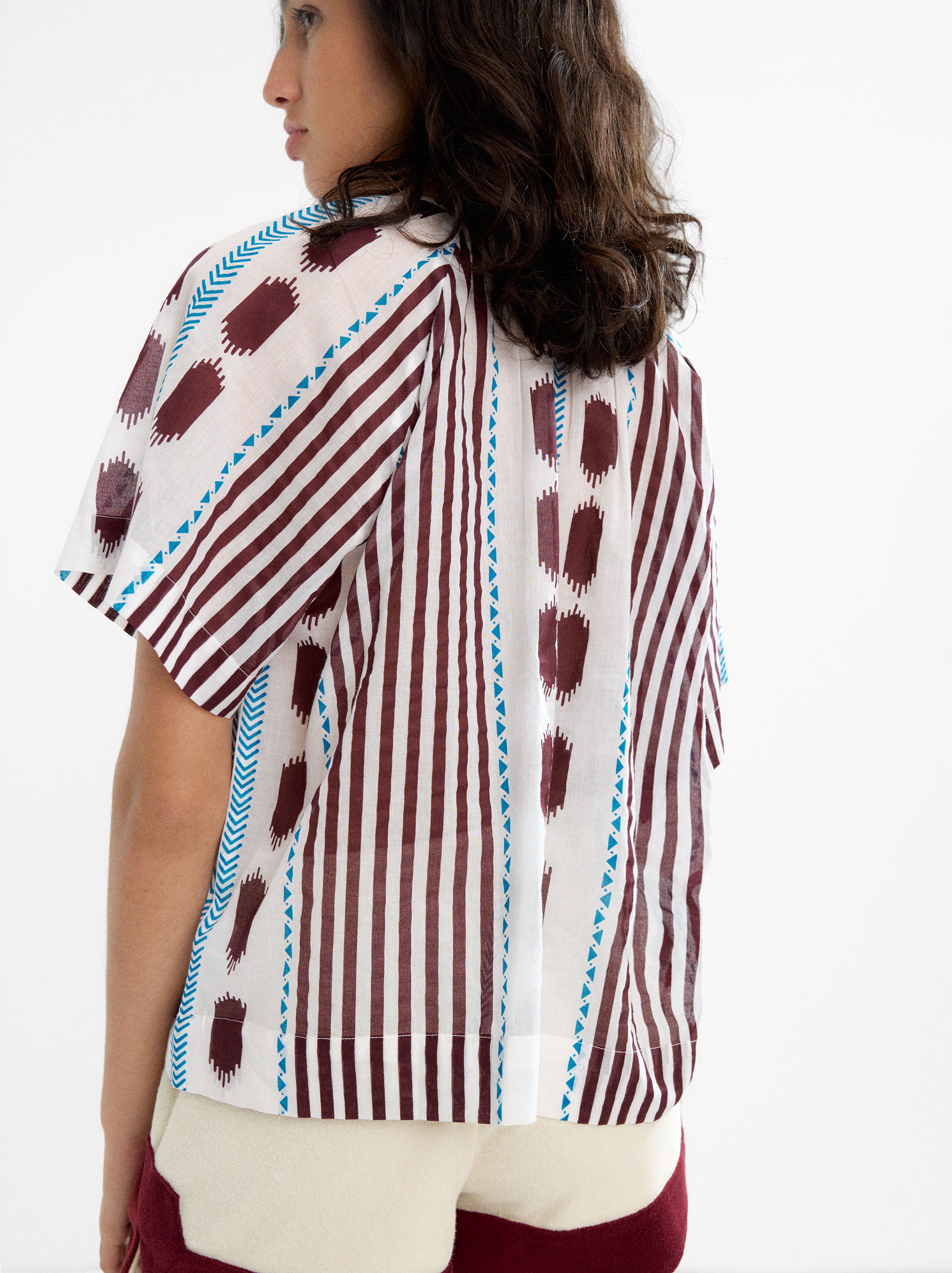 Blusa Estampada 100% De Algodón