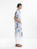 Vestido Camisero Estampado 100% Lyocell