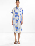 Vestido Camisero Estampado 100% Lyocell