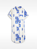 Vestido Camisero Estampado 100% Lyocell