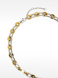 Collar De Eslabones Bicolor - Acero Inoxidable