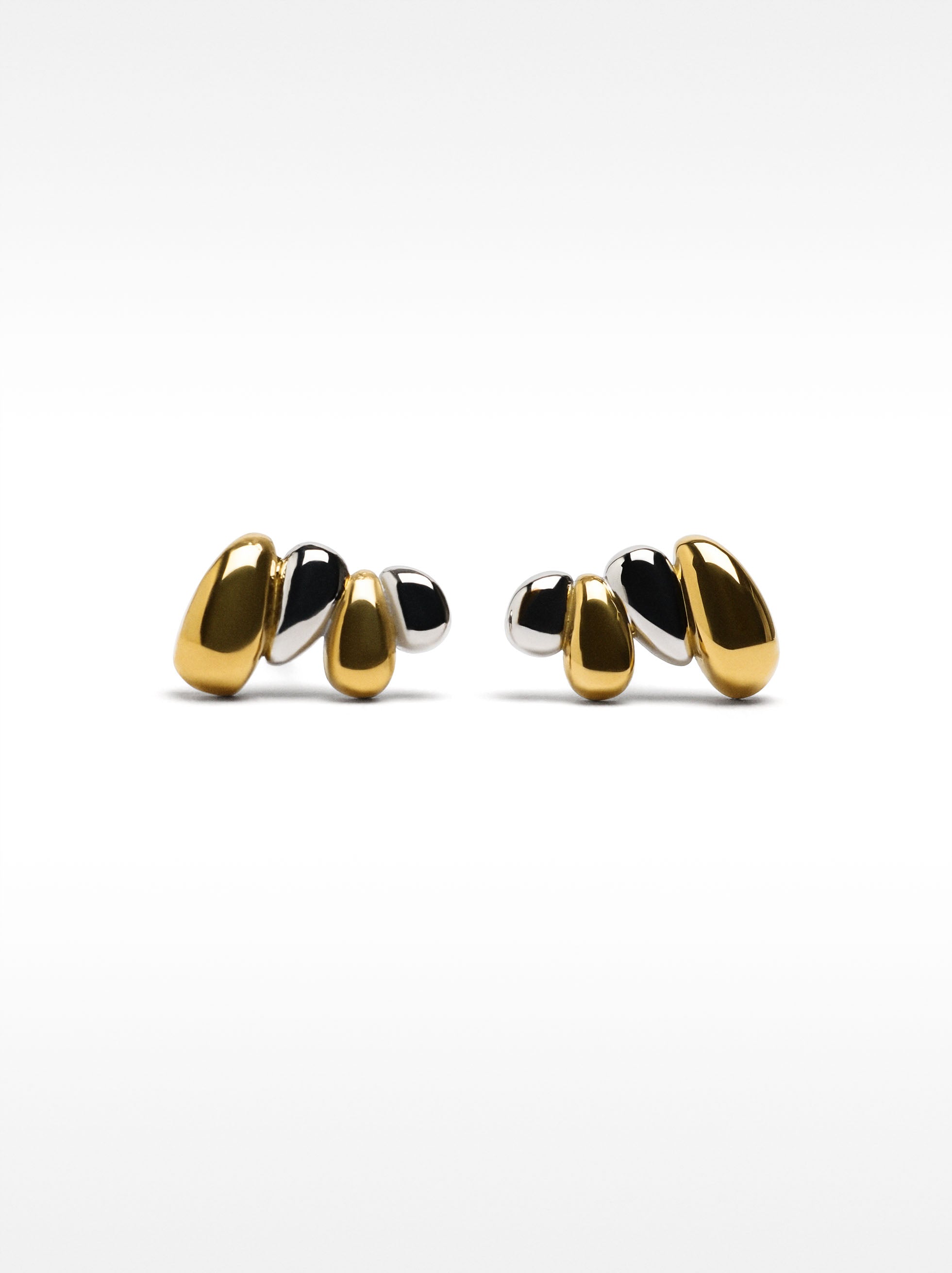 Pendientes Bicolor - Acero Inoxidable