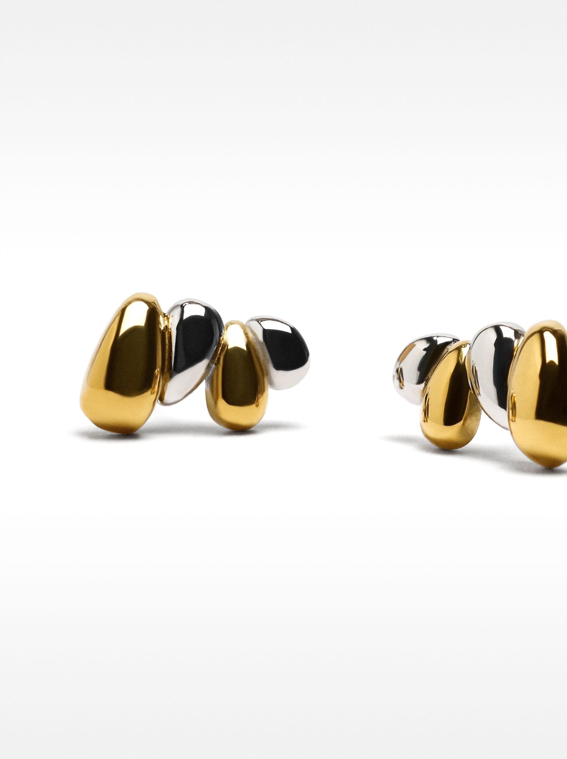 Pendientes Bicolor - Acero Inoxidable